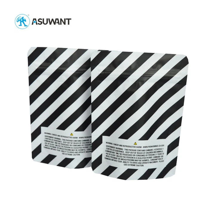 Matte White Resealable Foil Bags Doypack Moisture Proof For Premium Rocked Tea