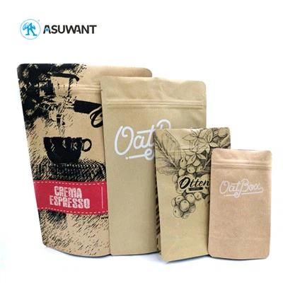Stand Up Pouch Kraft Paper Coffee Pose