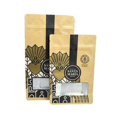Ziplock Stand Up Kraft Paper Pouch Bag