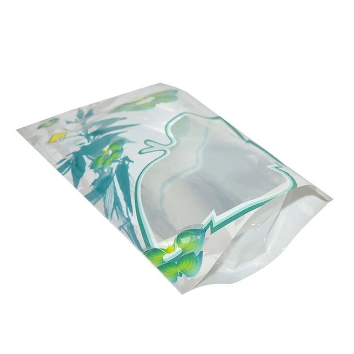 Stand Up Medical Cannabis Ziplock Bags 2.5 9 Clear Window For Packing Dried Seeds