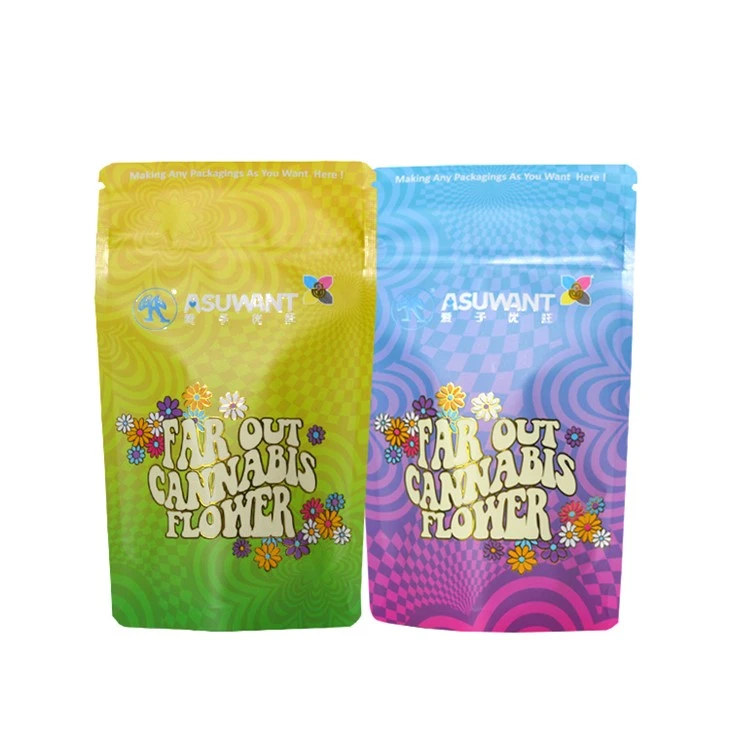 Custom Edible Candy Packaging Cookies Cali Pack Stand Up Pouch Smell Proof 3.5g Mylar Bags 4x6 Inch high quality