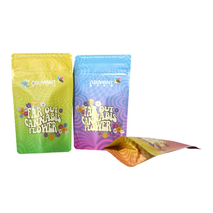 Custom Edible Candy Packaging Cookies Cali Pack Stand Up Pouch Smell Proof 3.5g Mylar Bags 4x6 Inch suppliers