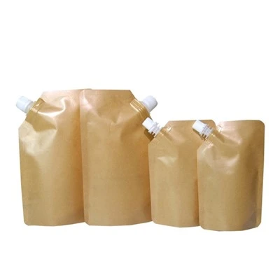 Miljøvennlig kraftpapir tutposer doypack juice pouch pouches for væske